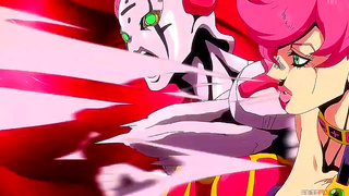 Blonde Bombshell Unleashes Steamy Lust in JoJos Wildest Hentai Fantasies