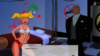 Batgirl Supergirl Pleasure Harley Quinn with Sensual Touches Oral Play