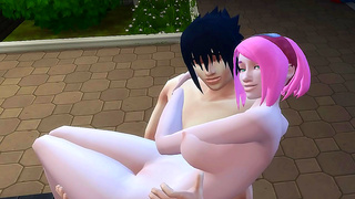 SakumaxSasuke Forbidden Tryst Ignites Steamy Romance in Naruto World