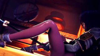 Rukia Surrenders to Wild Hentai Pleasure – Screams Through creampie Climax