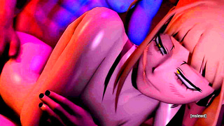 Wet Toga Pleasures Class 1-A in Steamy 3D MHA Fantasy Scene
