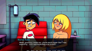 Nurse Teases Well-Behaved Guy in Amity Park for Steamy Encounter