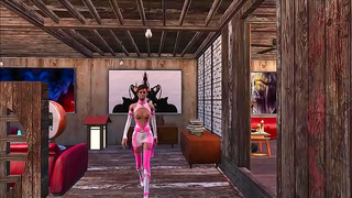 Brunette Babe Flaunts Busty Fallout 4 Cosplay in Steamy Anime Fantasy