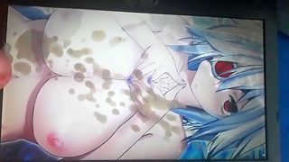 Big Cum Load Glory — Solo Guy Drowns Busty BlazBlue Babe in Hentai Ejaculation