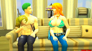 Zoro Takes Nami Hard in Steamy One Piece Hentai Adventure Anal Romance