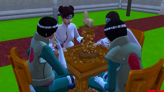 Tenten Betrays Her Husband with Naruto in Steamy Team 9 Tryst
