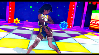 Voluptuous Anime Beauty Mesmerizes With Sensual Dance Beneath Sparkling Fireworks