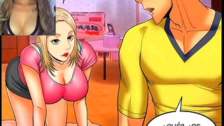 Melina MX Tempts Her Step-Aunt in Steamy Busty Comics Encounter