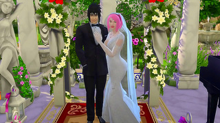 Sakura Betrays Her Groom with Wild Lust in Steamy Naruto Hentai Drama