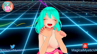 Cute Anime Girl Pleasures Lover in Steamy VR Chat Encounter