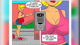 Favela Fantasies: Naughty Maidens Tempt Fate in Steamy Hentai Encounter