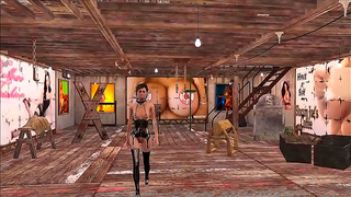 Teen Brunette Stuns in Sexy Fallout 4 Anime-Inspired Naked Adventure