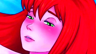 Space Vixen Tempts Gamer with Busty Charms in Steamy Play Session