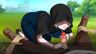 Crimson-Haired Mummy Pleasures Slimy Beast in Steamy Hentai Encounter
