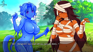Tari Tempts Jilly with Slimy Embrace in Steamy Swamp Encounter