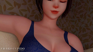 Mei Takes Control Riding Big Cock in Hot Overwatch Hentai Action