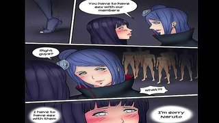 Hinata Enslaved by Akatsuki in Twisted Hentai Orgy and Blowjob Nightmare