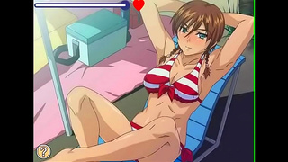Mikas Steamy Beach Encounter with Busty Beauty in Wild Hentai Fun