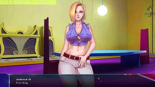 Bulma Chi-Chi Pleasure Heroes with Sensual Hands in Steamy DB Erotica