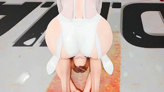 Seductive Futuristic Shemale Teases Takes It Deep in 3D Hentai Thrills