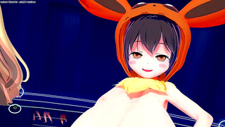 Boobaa Girls Unleash Steamy Hentai Magic in Wild Transformation Scene