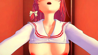 Kazuyas Steamy Debut with Rent-A-Girlfriend Sumi in Hot 3D Hentai Encounter