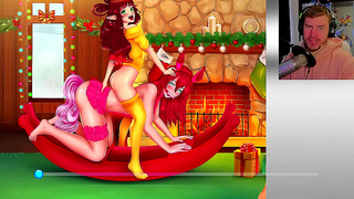 Cat Girls Go Wild with Naughty Holiday Fun in Steamy Doggy Style Action