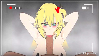 Akai Haunts HoloLive Fans with Steaming Oral Pleasure Messy Climax