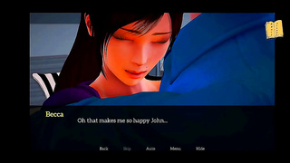 Blonde Teen Explores Forbidden Desires with Her Animated 3D Family