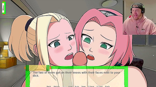 Sakurai and Ino Heat Up Night with Steamy Threesome Actions