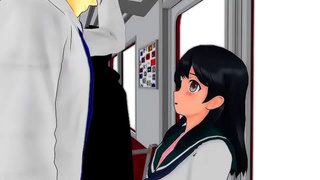 Luscious Big-Tits Ride Hard in Steamy Hentai Train Sex Paizuri Fun