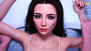 Curvy Animated Babe Takes Cock Deep in Wild 3D Hentai Ride