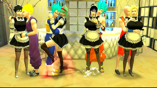 Dragon Ball Maid Discipline – Tight Cheeks Spanked by Heroic Saiyans