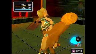 Blonde Goddess Dominates Men and Goblin in Steamy 3D Hentai Adventure