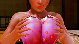 Meis Busty Curves Shine as She Teases with Sensual Self-Pleasure