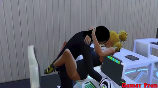 Hinata Pleasures Kushina with Deep Oral Kisses in Steamy NaruSaku Moment
