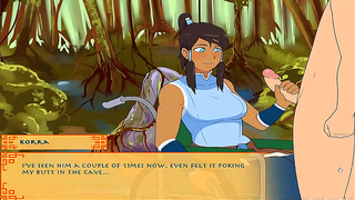 Katara and Korras Steamy Encounter with Asami in Forbidden Avatar Lust
