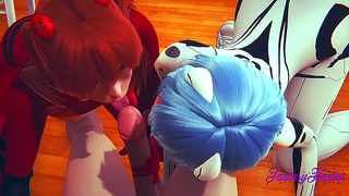 Shinjis Steamy Tryst – Asuka Rei Pleasure Him in Wild Evo 3D Fantasy