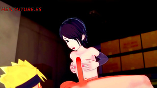 Sarada Pleasured by Naruto in Steamy 3D Hentai with Busty Desires