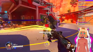 Nekos Steamy Spanking During Overwatch Stream Turns Lewd in Anime Style