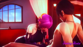 KDA Members Pleasure Themselves with Giant Loads in Steamy Encounter