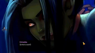 Ebony Orc Girl Takes Huge Load with Mind-Blowing Blowjob in Hentai RPG