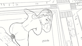 Cute Hentai Babe Takes Hard Rooftop Pounding With Deep Throat Backshots ASMR