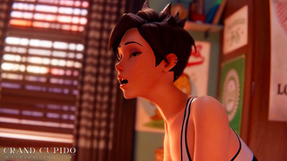 Tracer Dives Into Hot Animated Overwatch Encounter Full of Passion Thrills