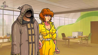 April ONeil Embraces Forbidden Training With Akaburs Seductive Genie