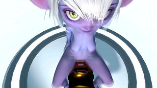 Tristana Rides Her Cannon into Ecstasy in Hot League of Legends Fantasy