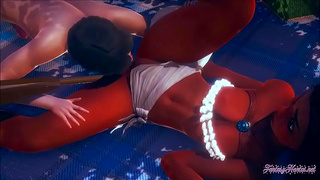 Moana Seduced by Maui – Steamy Hentai Encounter with creampie cumshot climax