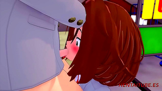 Momo and Uraraka Pleasure Themselves with Massive Cocks in MHA Parody