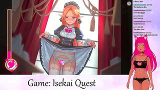 Nekos Lewd Stream Turns Steamy with creampie Fun During Anime Gameplay