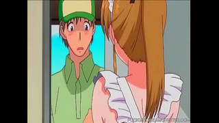 Anime Maid Tempts Her Master with Sensual Touches and Forbidden Desires